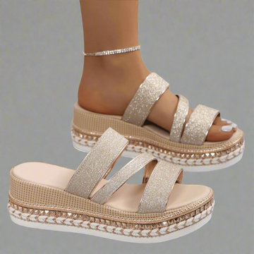 Beatrice™ | Sandali con Zeppa Confortevoli in Materiale Premium