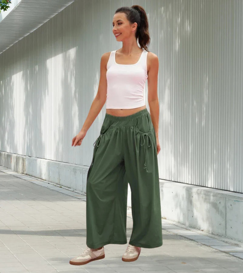 OLIVIA | PANTALONE ESTIVO LARGO