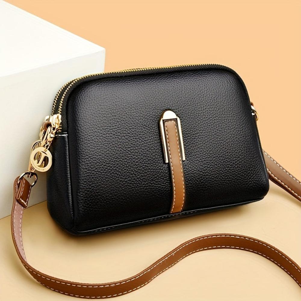 Mila™ | Borsa a Spalla con Stampa Litchi Embossed