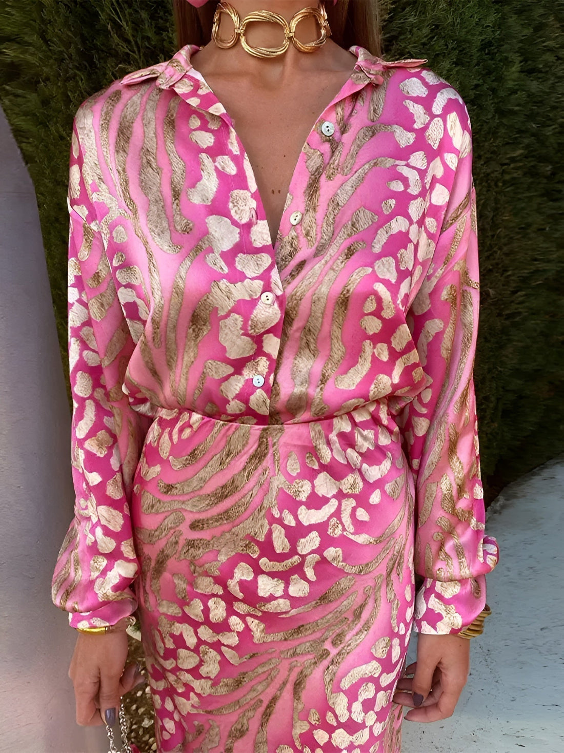 Camilla™ | Vestito Camicia in Satin