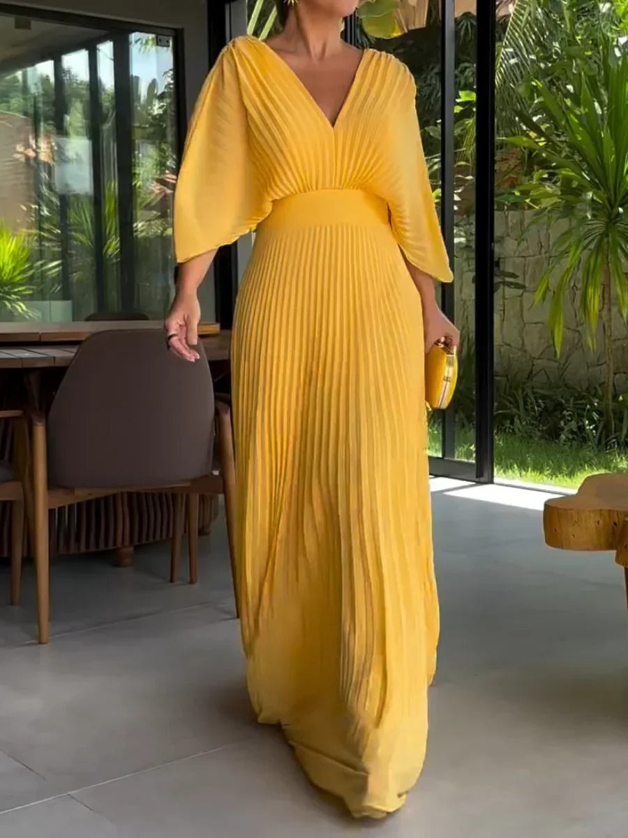 Olivia™  | Abito classico plissettato